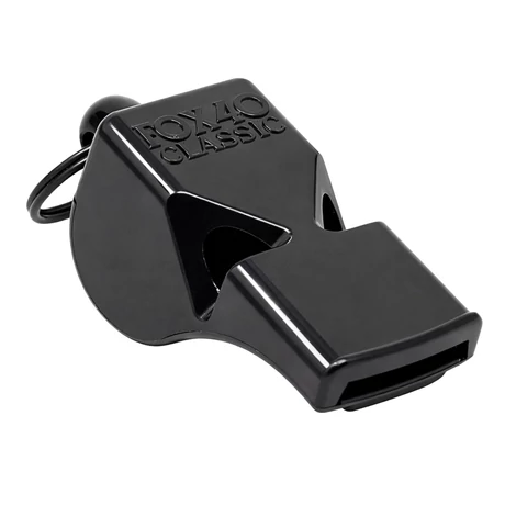 Fekete játékvezetői síp FOX40 CLASSIC OFFICIAL BLACK - SportSarok