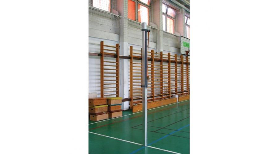 Röplabda állvány, hüvelyekkel, alu S-SPORT