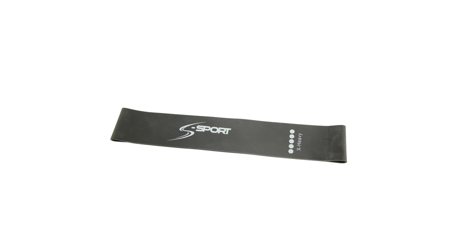 S-SPORT Mini Band Erősítő gumiszalag, fekete, extra erős
