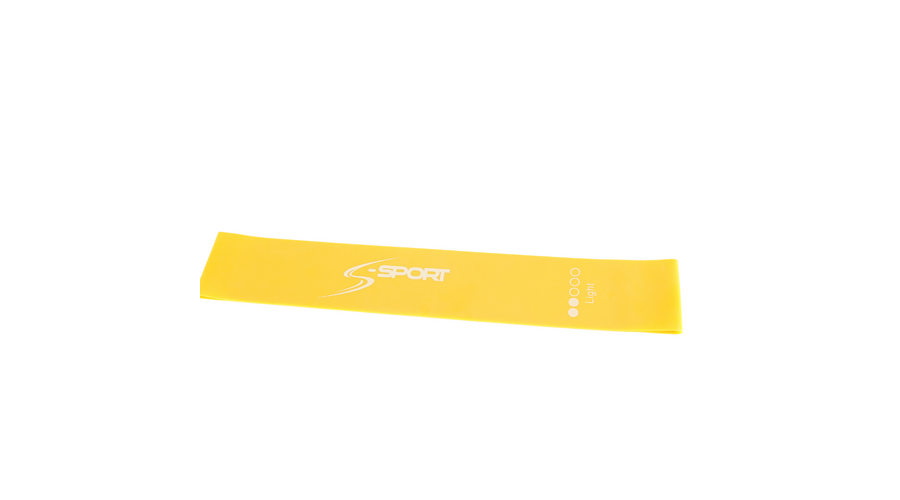 S-SPORT Mini Band Erősítő gumiszalag, sárga, gyenge