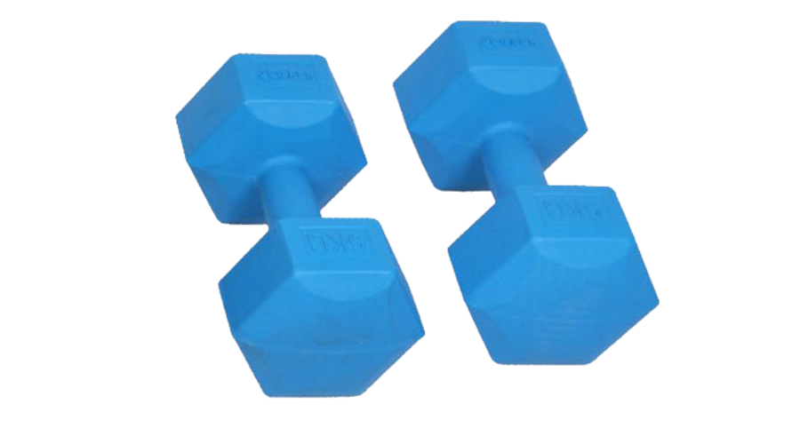PVC kézisúlyzó, hatszögletű 2x1 kg SPARTAN