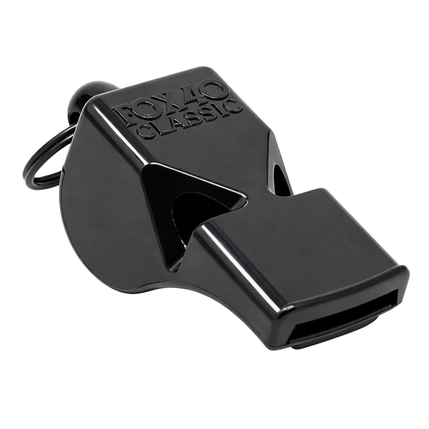 Fekete játékvezetői síp FOX40 CLASSIC OFFICIAL BLACK