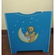 Kép 1/2 - kék macis fa doboz