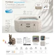 Kép 2/9 - Masszázsmedence, 6 személyes Mobil Jacuzzi PureSpa Chevron Deluxe INTEX 28472 - SportSarok