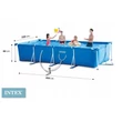 Kép 1/3 - Intex fémvázas medence szett vízforgatóval 450x220 cm-es - 28274  - SportSarok