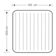Kép 4/4 - Felfújható ágy 203x183x25 cm INTEX DURA BEAM-SportSarok