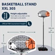 Kép 2/4 - Kosárlabda állvány HUDORA XXL 305 - SportSarok