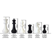Kép 2/2 - Kültéri sakk készlet, 40 cm-s CHESSMASTER-Sportsarok