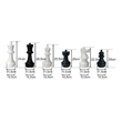 Kép 2/2 - Kültéri sakk készlet, 31 cm-s CHESSMASTER-Sportsarok