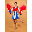 Kép 4/5 - Amerikai cheerleader jelmez (104-es méret) - CARNEVAL 11403