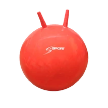 Ugráló labda, 55 cm, piros - S-SPORT