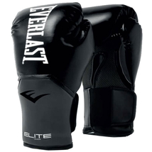 Everlast Bokszkesztyű 12 unciás, Fekete - Elite Training Gloves