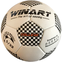Műbőr focilabda, 5-s méret WINART COLLEGE WHITE/BLACK - SportSarok