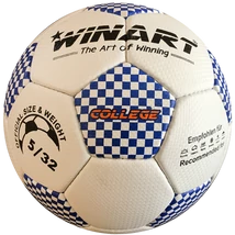 Műbőr focilabda, 5-s méret WINART COLLEGE WHITE/BLUE - SportSarok
