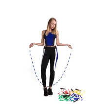 Ugrálókötél, gyöngyös, Kék/Fehér 240 cm VINEX