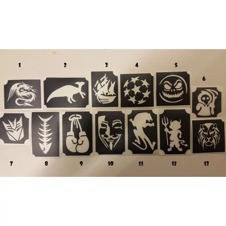 testfestő sablon