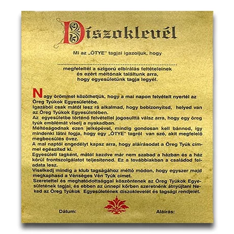 oklevél