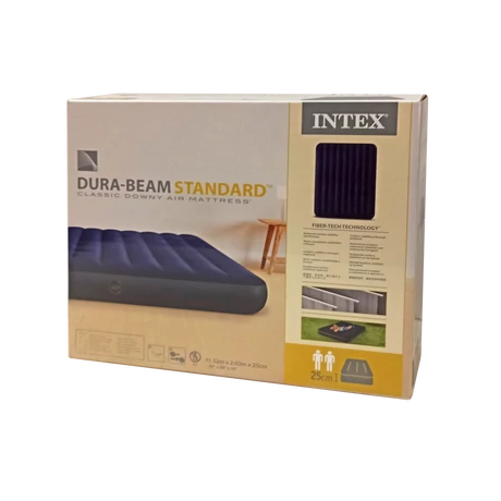 Kétszemélyes felfújható ágy 203x152x25 cm INTEX QUEEN DURA BEAM-SportSarok