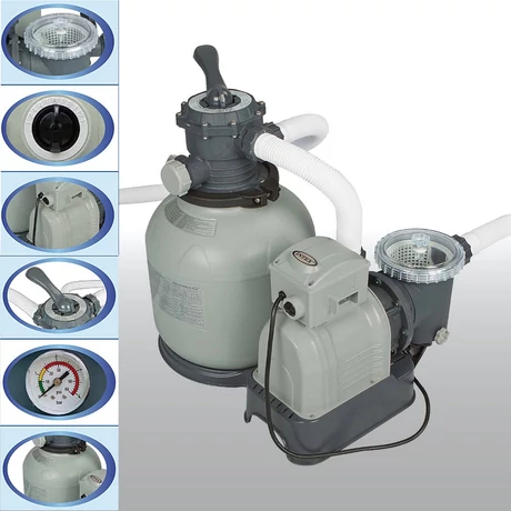  Vízforgató, homokszűrős INTEX 28648 - Új Hydro Aeration Technology-Sportsarok