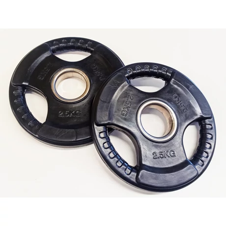 Gumírozott súlytárcsa, 51 mm-s - 2×2,5 kg S-SPORT - SportSarok