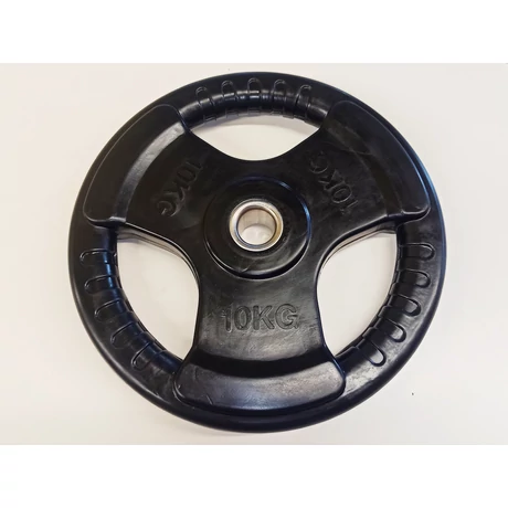 Súlytárcsa, 31 mm, gumírozott, 10 kg S-SPORT - SportSarok