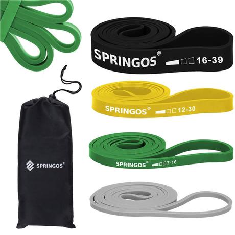 Power (Agility) Band (fitnesz hurok / ellenállás szalag) 4 db-os készlet - SPRINGOS-Sportsarok