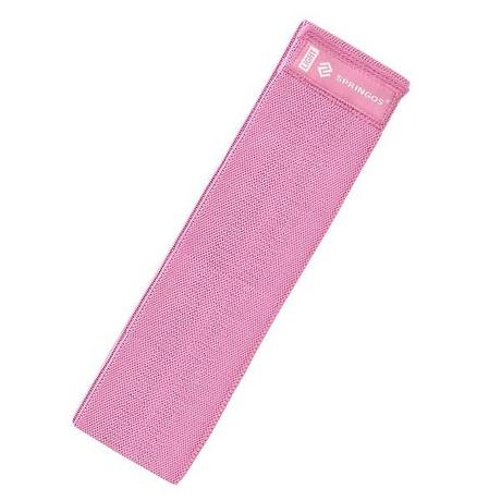 Springos elasztikus fitnesz szalag, pink - SportSarok