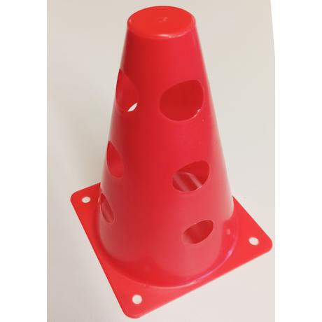 Zárt tetejű bója, 4×3 lyukkal, 23 cm, piros VINEX-SPORTSAROK