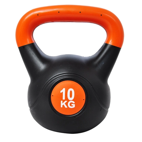 Füles súlyzó - Kettlebell, műanyag, 10 kg SPARTAN - SportSarok