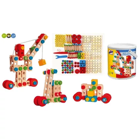 Fa szerelőjáték készlet  WOODY 90895 - SportSarok