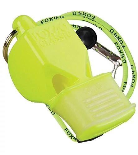 Síp FOX 40 CMG II. Neonsárga (sípzsínórral)