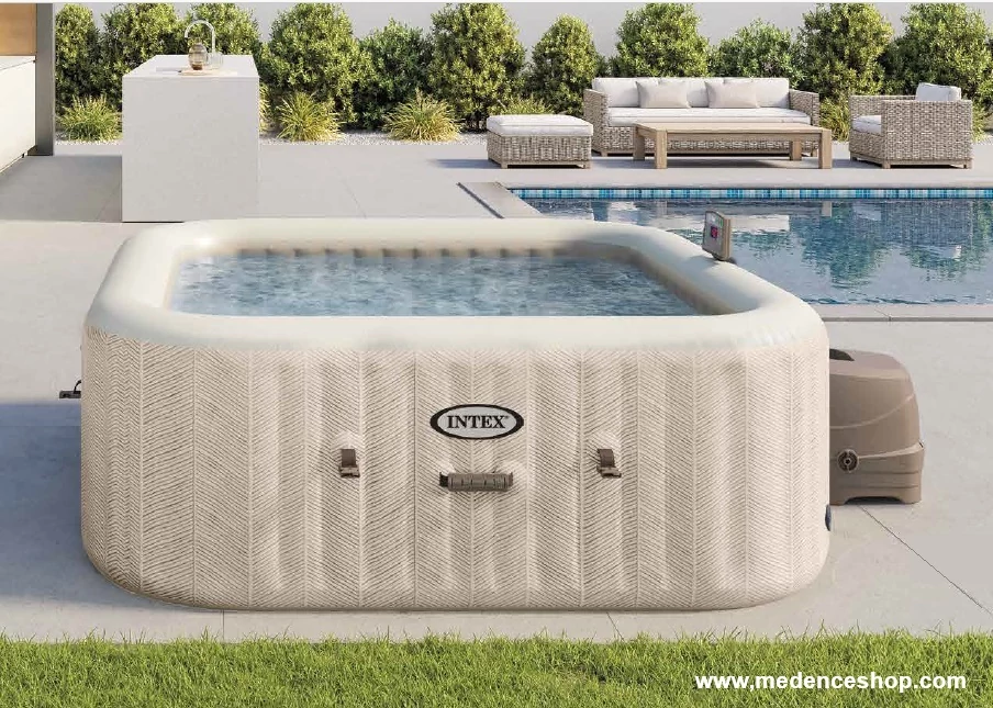 Masszázsmedence, 6 személyes Mobil Jacuzzi PureSpa Chevron Deluxe INTEX 28472