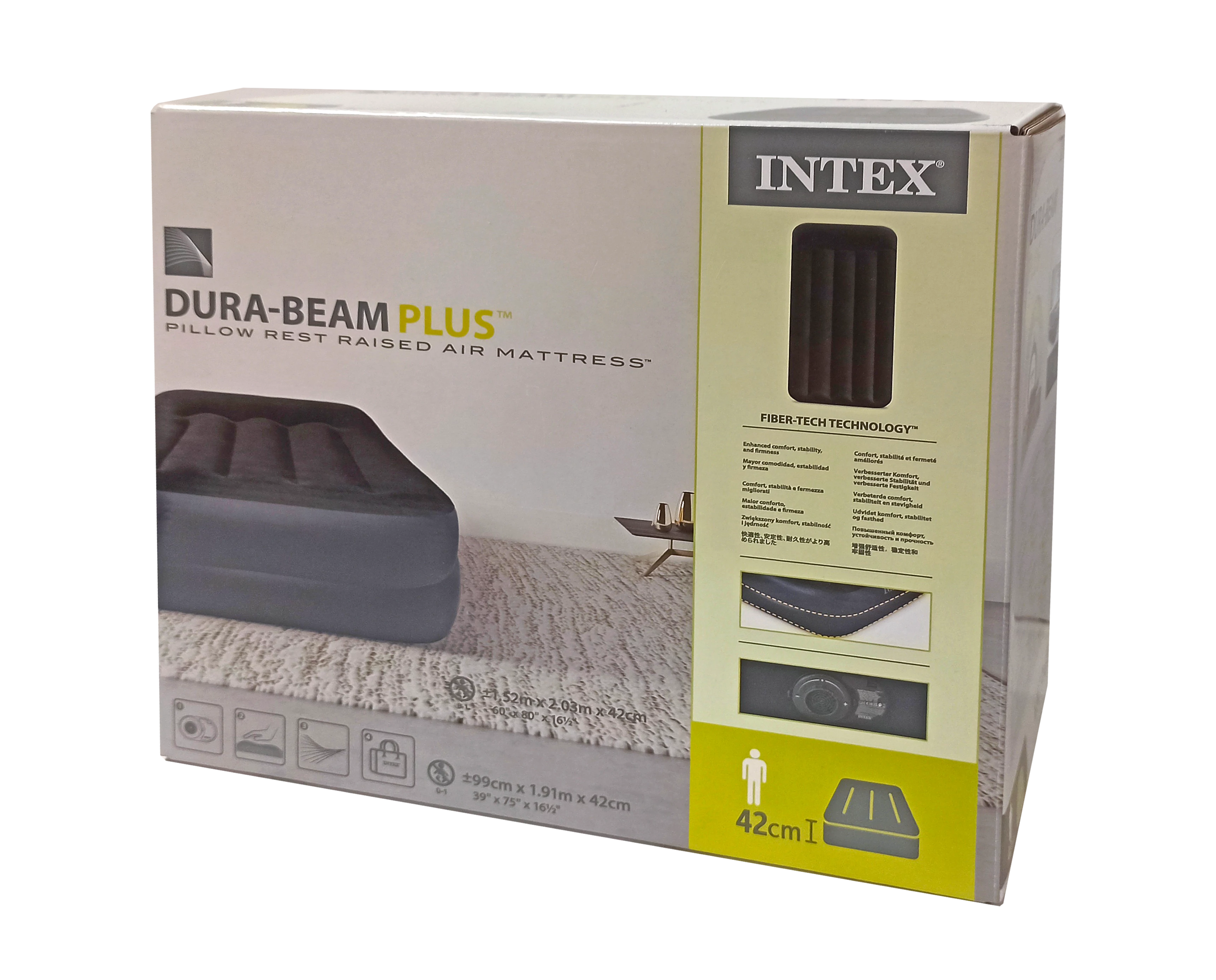Vendégágy kompresszorral 191x99x42 cm INTEX 64122