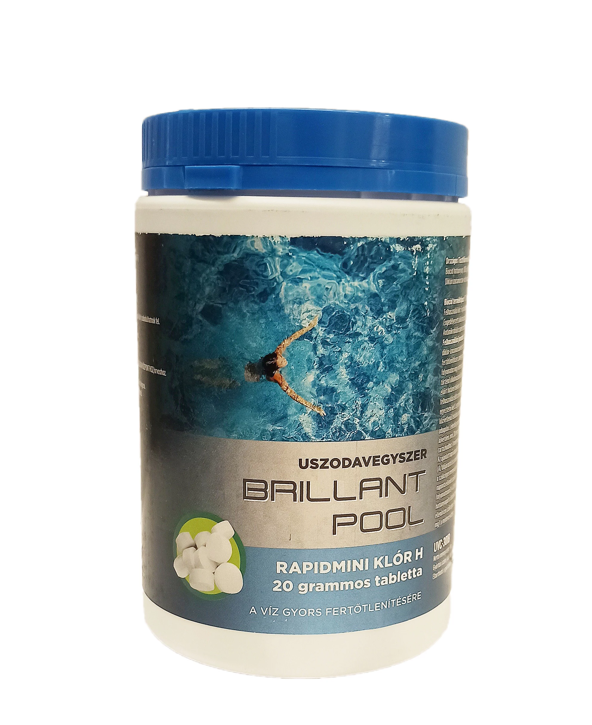 Rapidmini klór 20 g-os tabletta 1 kg BRILLANT POOL