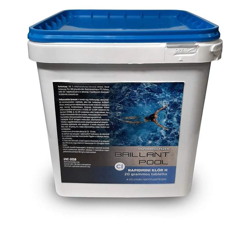 Rapidmini klórtabletta, 5 kg BRILLANT POOL