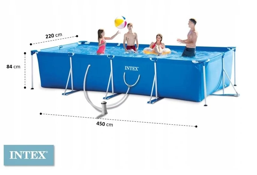 Intex fémvázas medence szett vízforgatóval 450x220 cm-es - 28274 