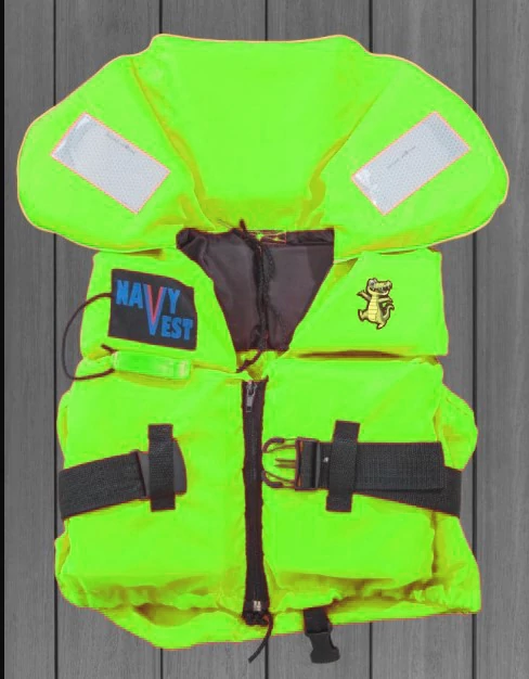 Mentőmellény, gyerek 15-30 kg, neonzöld - S-SPORT