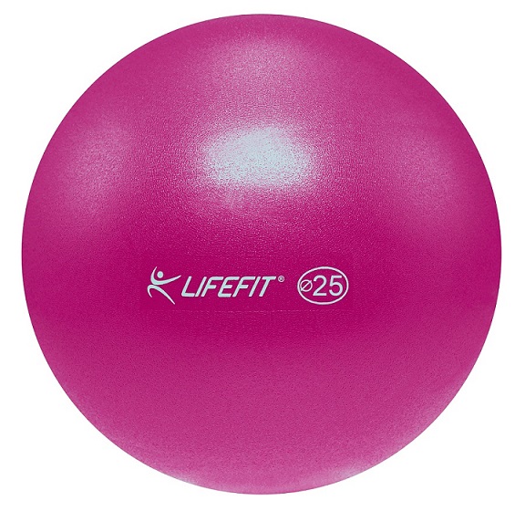 Over ball (soft ball, pilates labda) LIFEFIT 25 cm BORDO