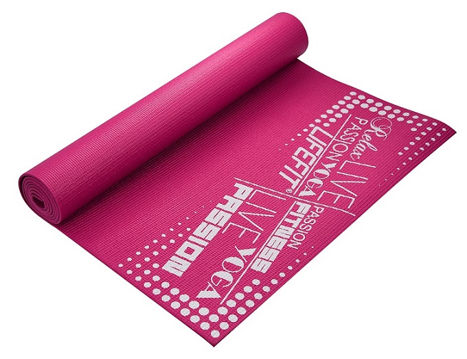 Gimnasztikai (jóga) szőnyeg 173x58x0,4 cm-s - pink LIFEFIT