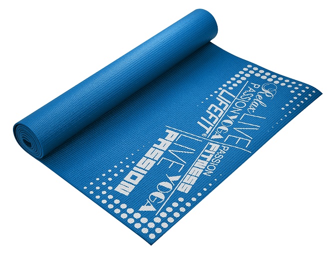 Gimnasztikai (jóga) szőnyeg, 173x58x0,4 cm-s - kék LIFEFIT