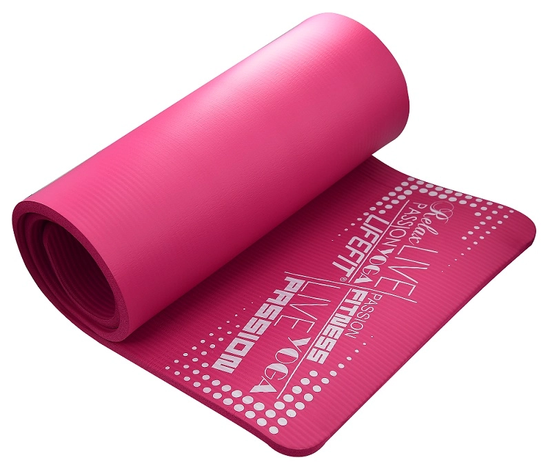 Gimnasztikai (jóga) szőnyeg 180x58x1,5 cm LIFEFIT pink