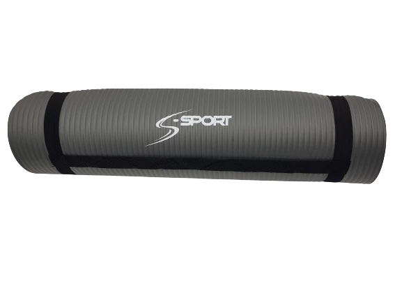 S-SPORT Jóga szőnyeg / fitnesz szőnyeg, vastag, szürke