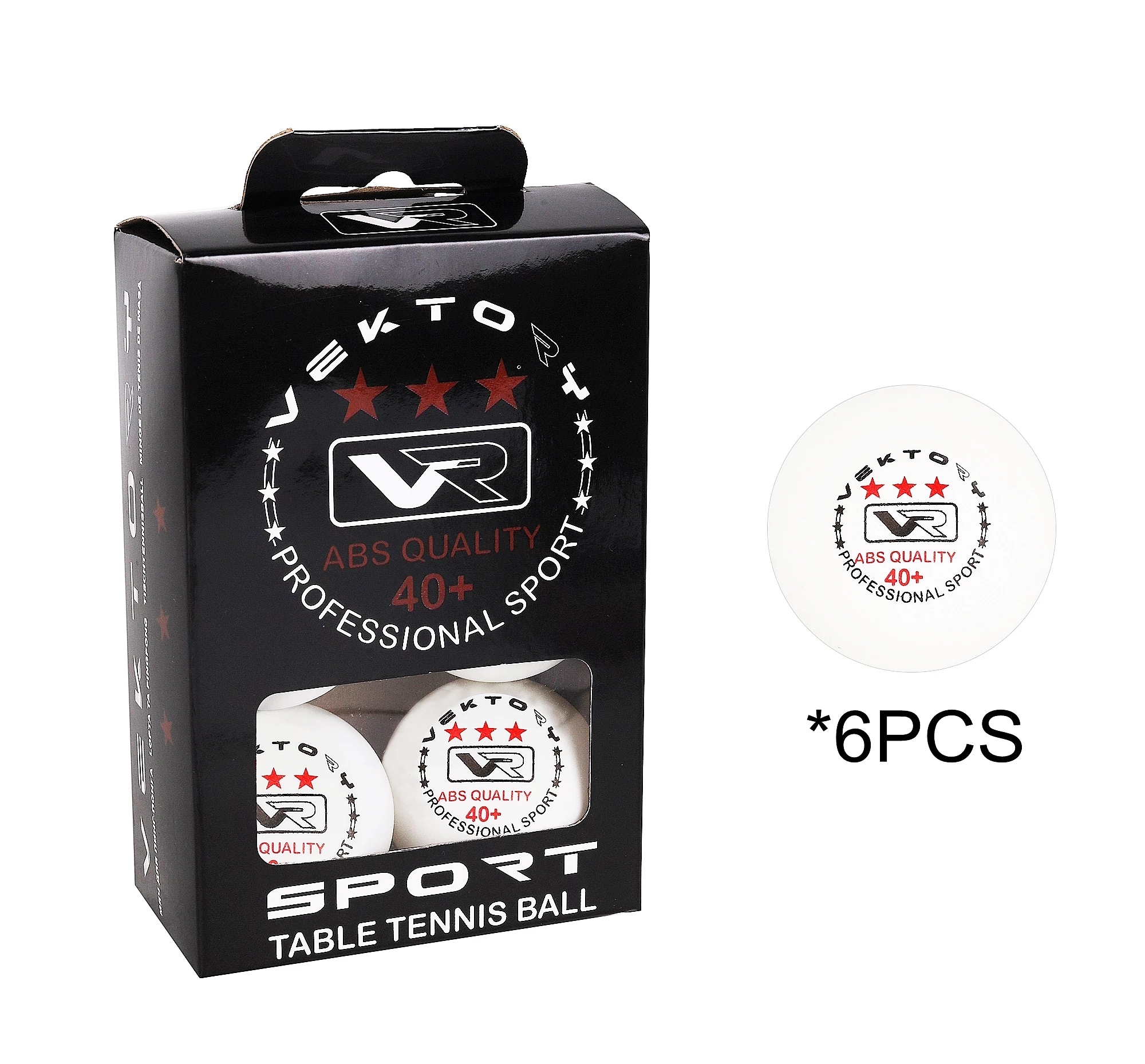 Pingponglabda, 6 db-s VEKTORY SPORT ABS