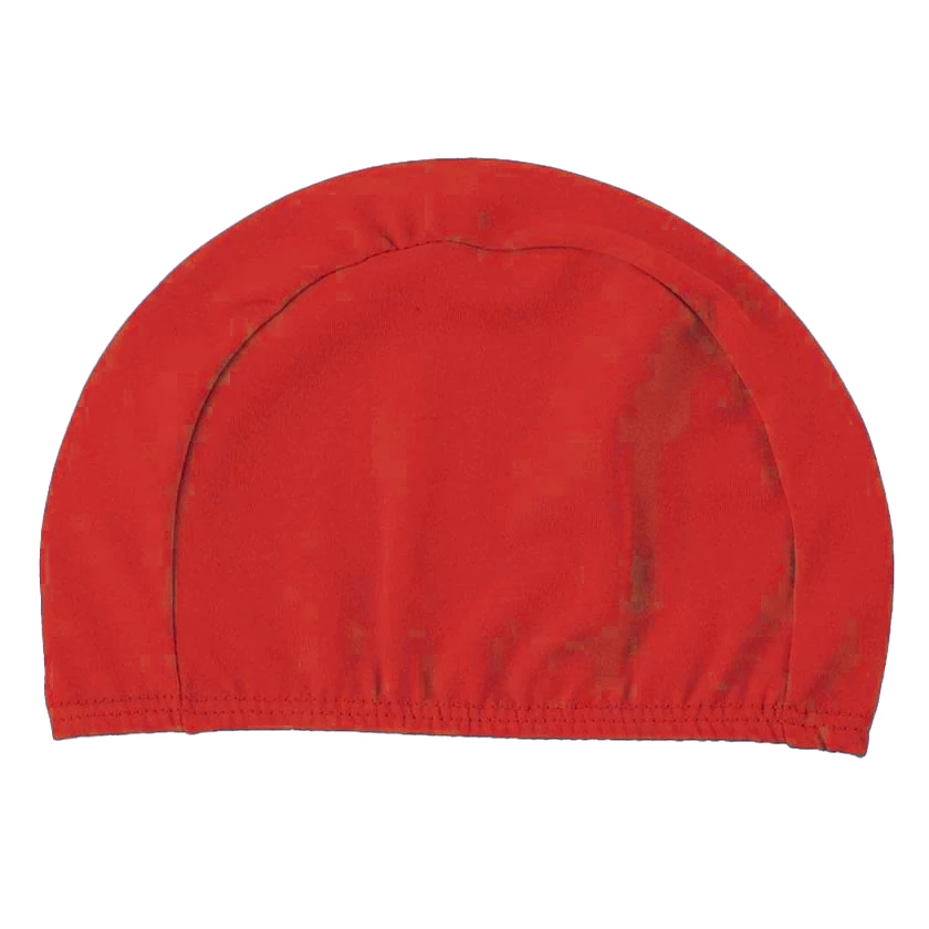 Felnőtt textil úszósapka, piros S-SPORT