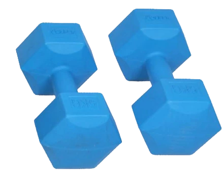 PVC kézisúlyzó, hatszögletű 2x1 kg SPARTAN