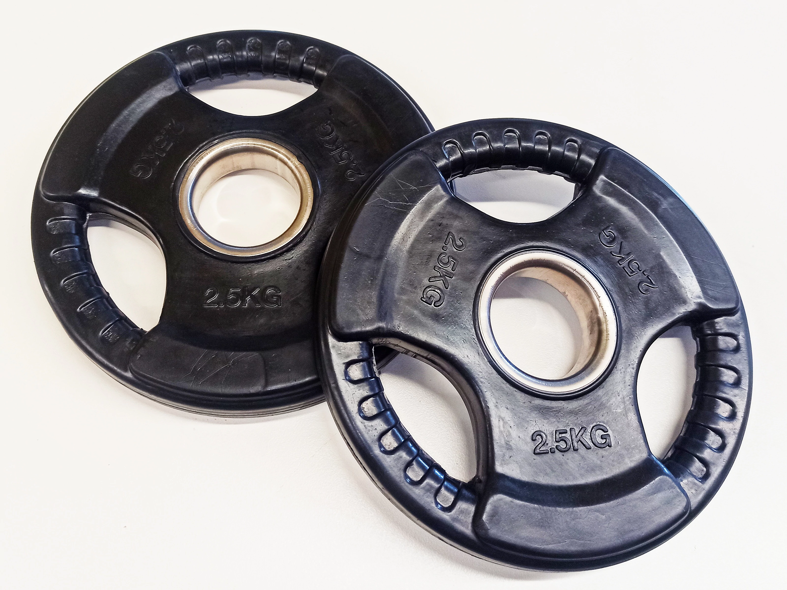 Gumírozott súlytárcsa, 51 mm-s - 2x2,5 kg S-SPORT