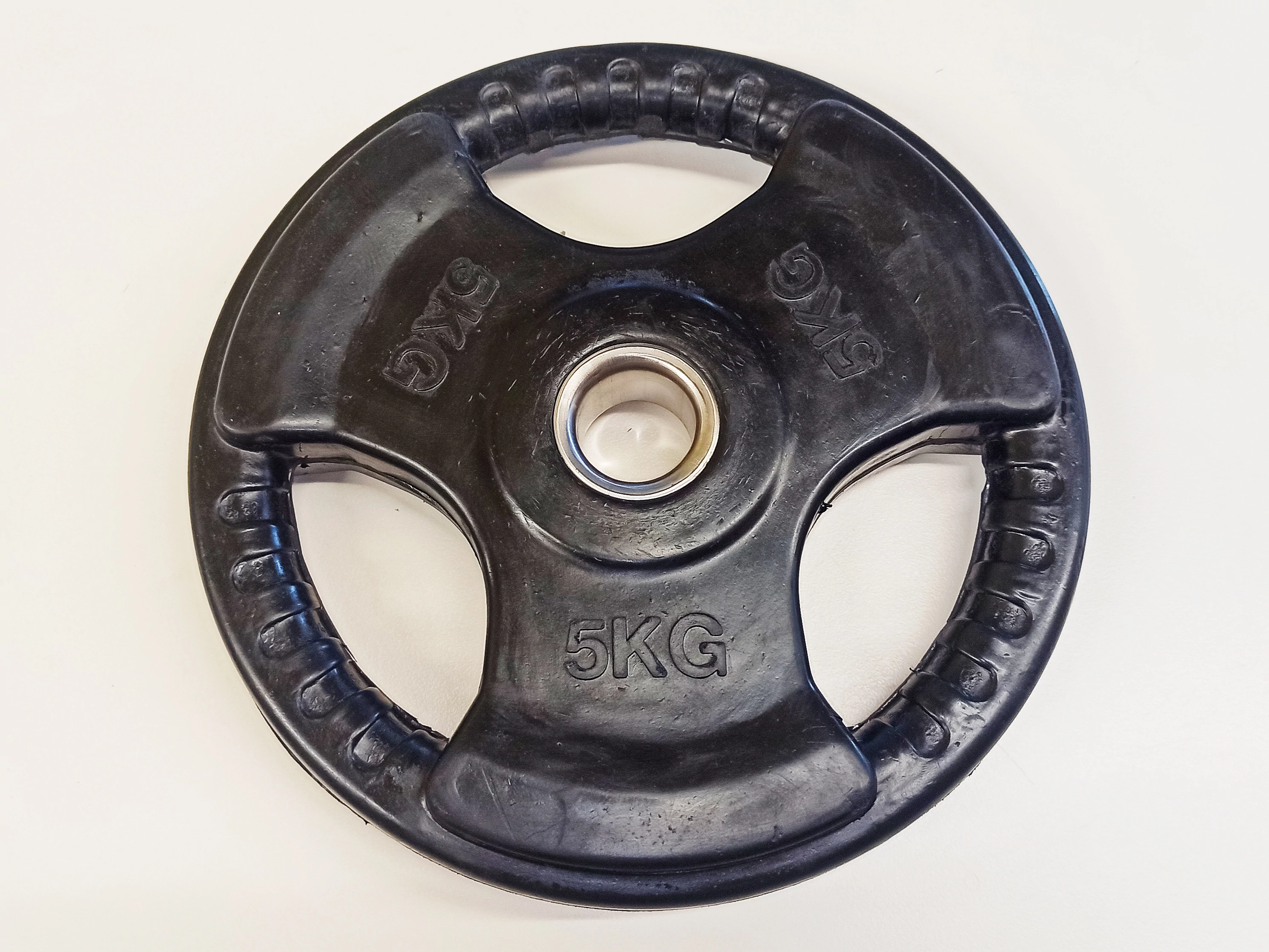 Súlytárcsa, 31 mm, gumírozott, 5 kg S-SPORT
