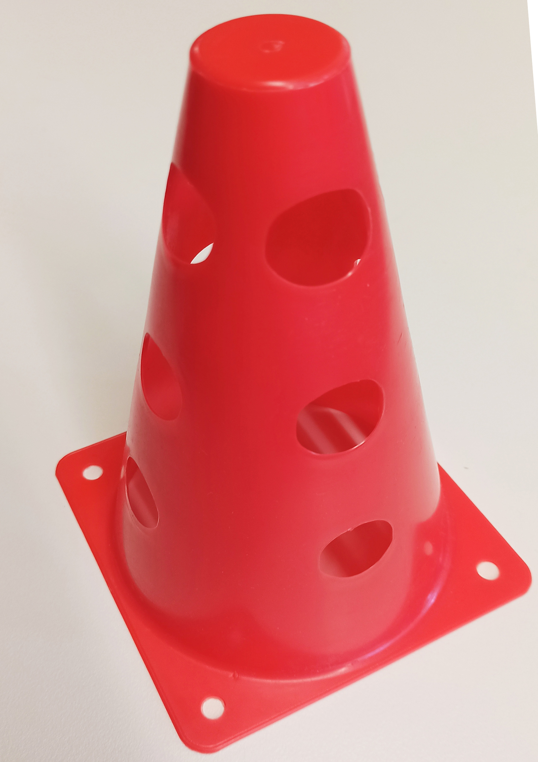 Zárt tetejű bója, 4×3 lyukkal, 23 cm, piros VINEX