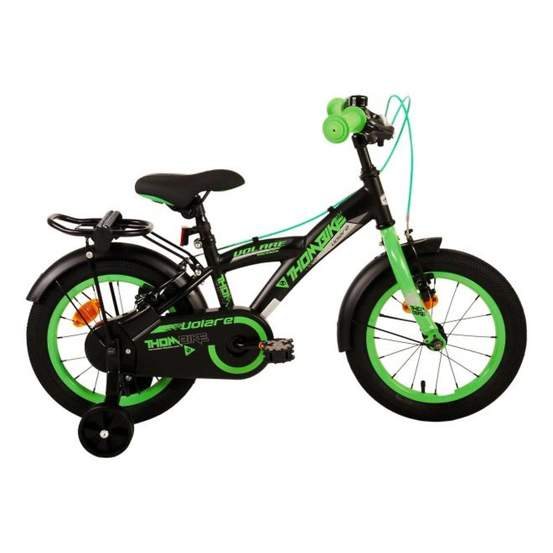 Volare Sportivo zöld gyerek bicikli, 14 colos, két fékrendszeres