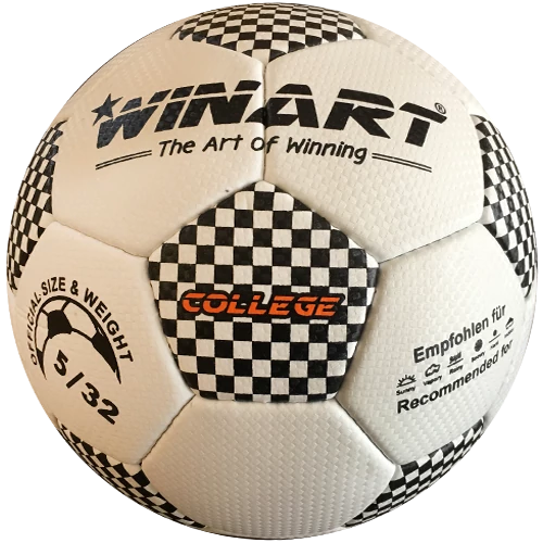 Műbőr focilabda, 5-s méret WINART COLLEGE WHITE/BLACK